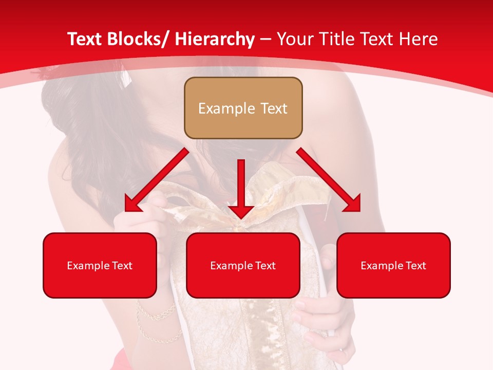 Santa Women Caucasian PowerPoint Template