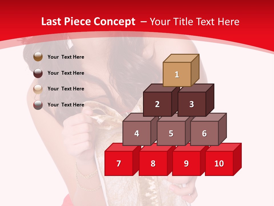Santa Women Caucasian PowerPoint Template