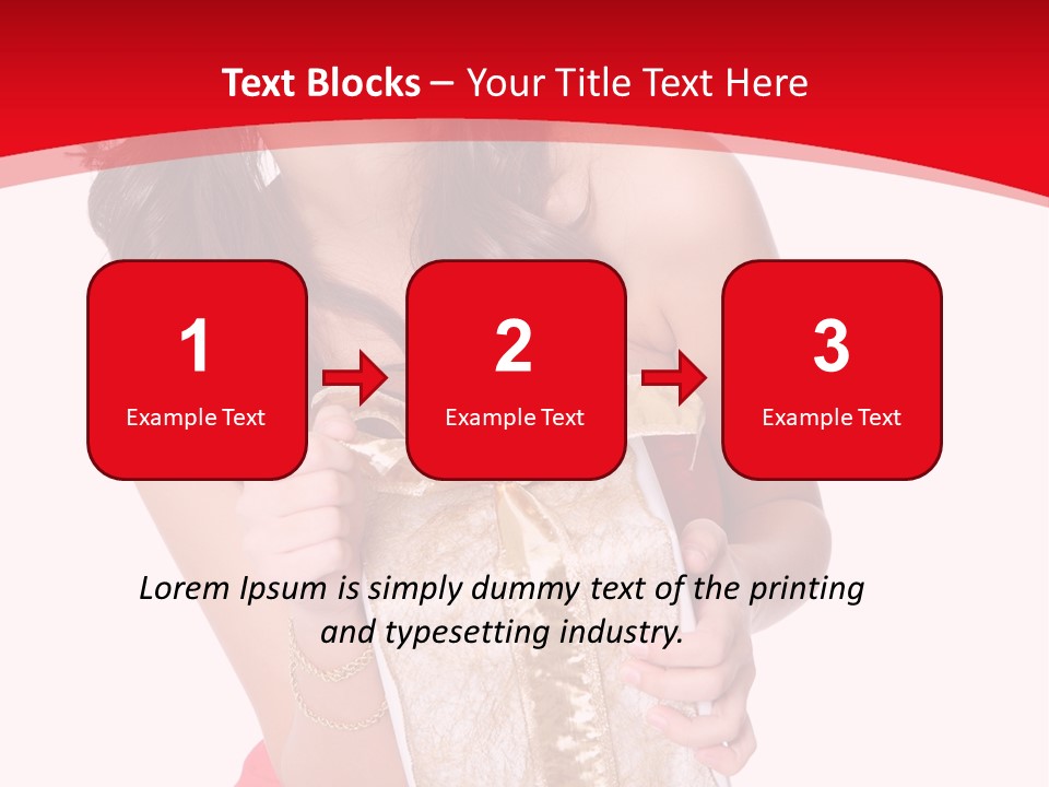 Santa Women Caucasian PowerPoint Template