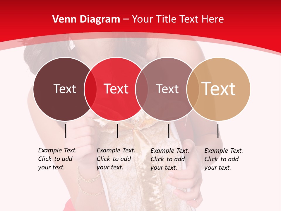 Santa Women Caucasian PowerPoint Template