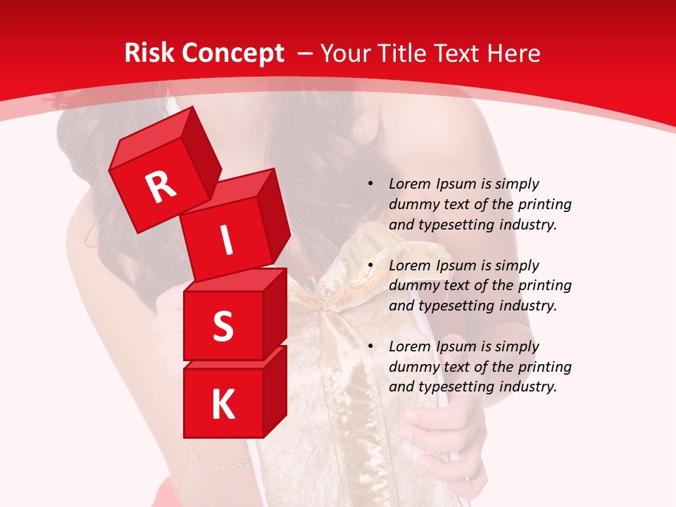 Santa Women Caucasian PowerPoint Template