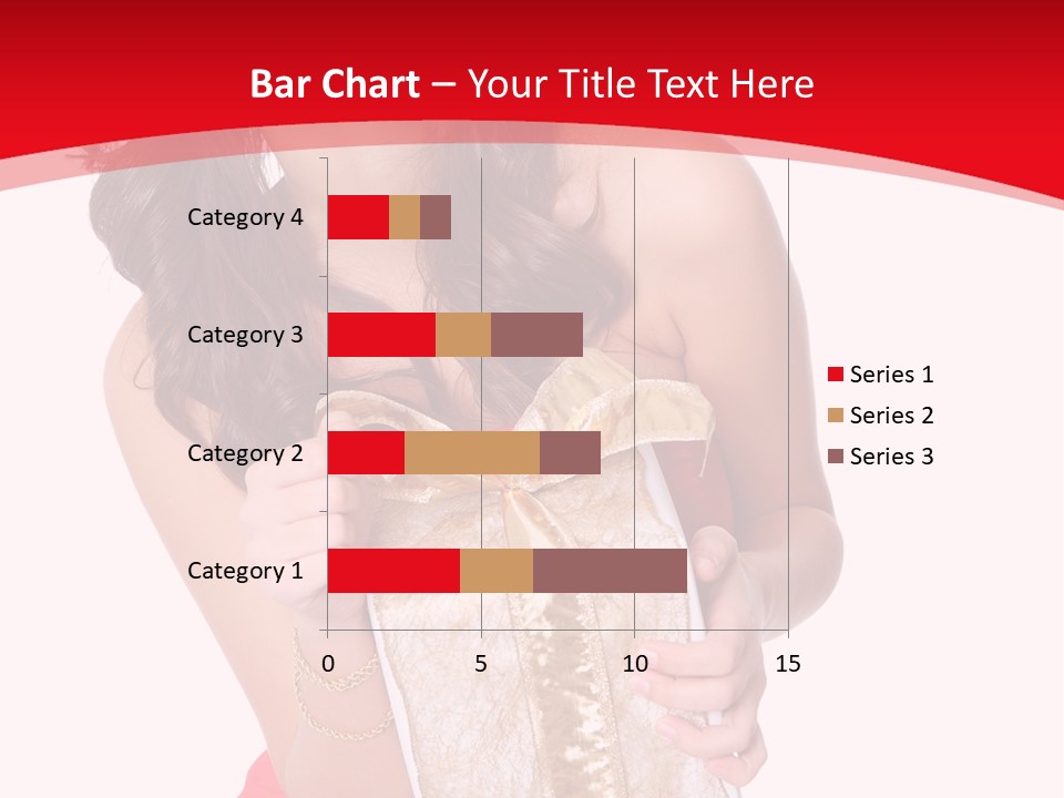 Santa Women Caucasian PowerPoint Template