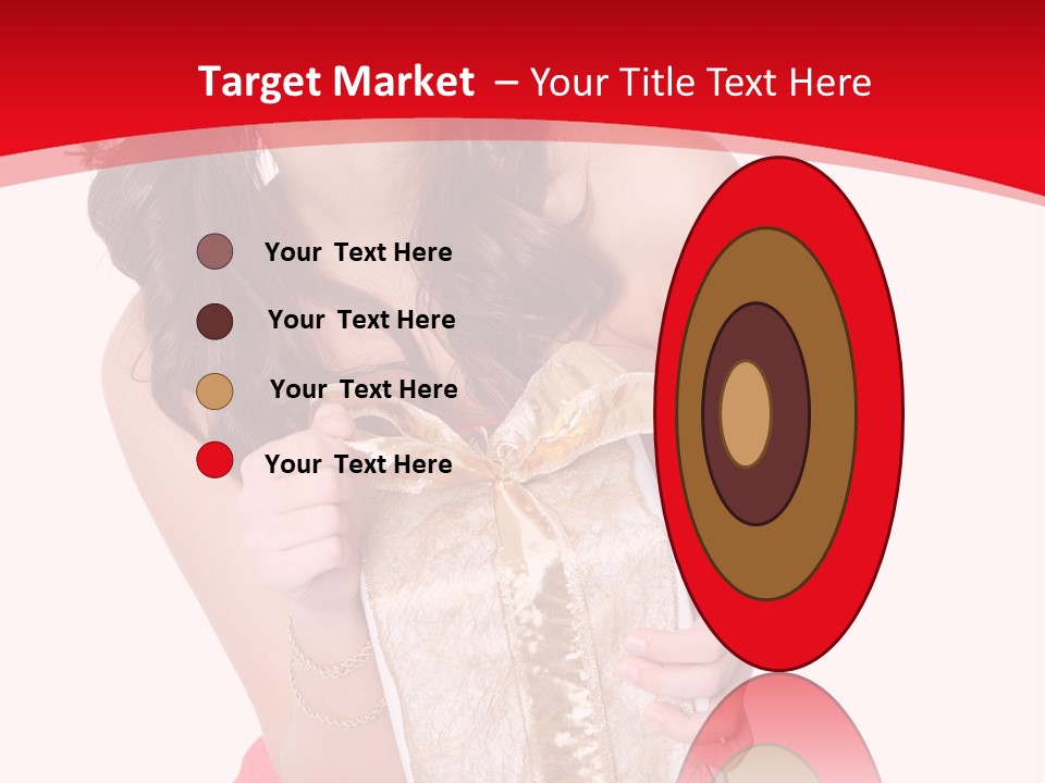 Santa Women Caucasian PowerPoint Template