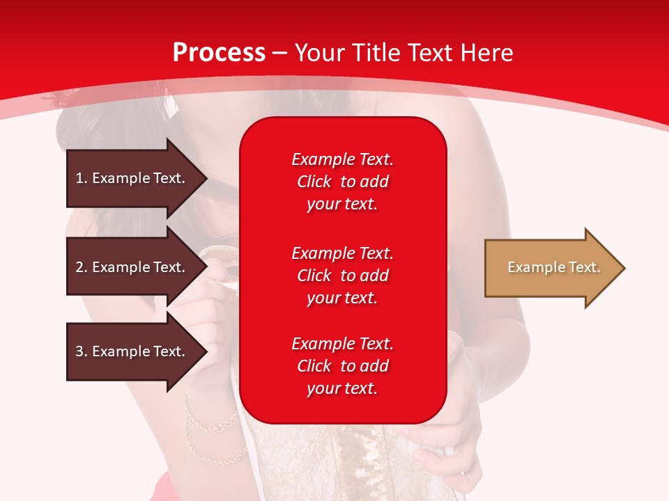 Santa Women Caucasian PowerPoint Template