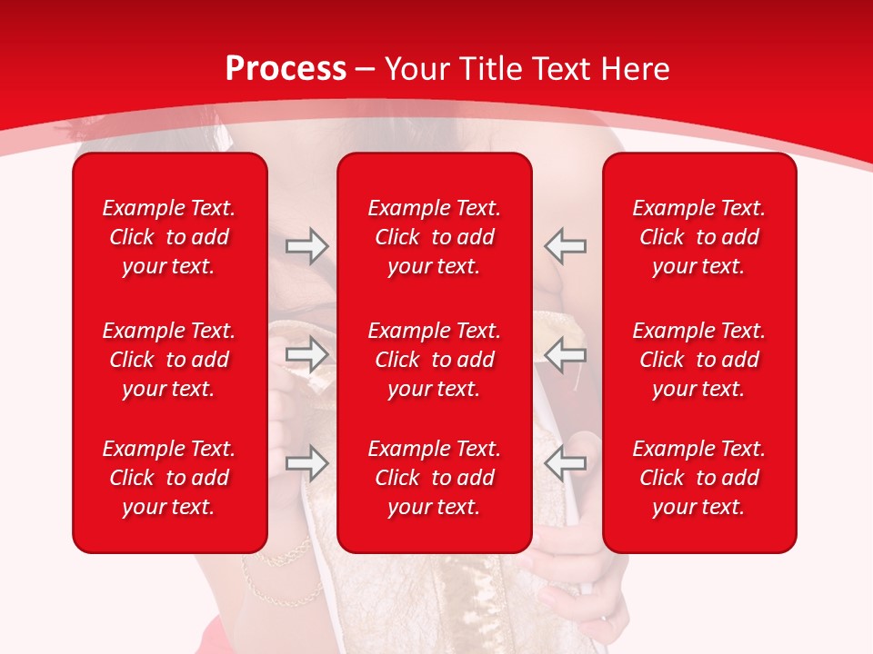 Santa Women Caucasian PowerPoint Template