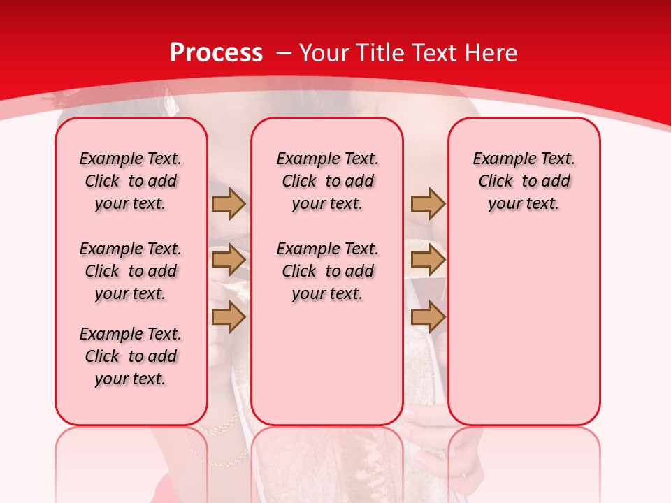 Santa Women Caucasian PowerPoint Template