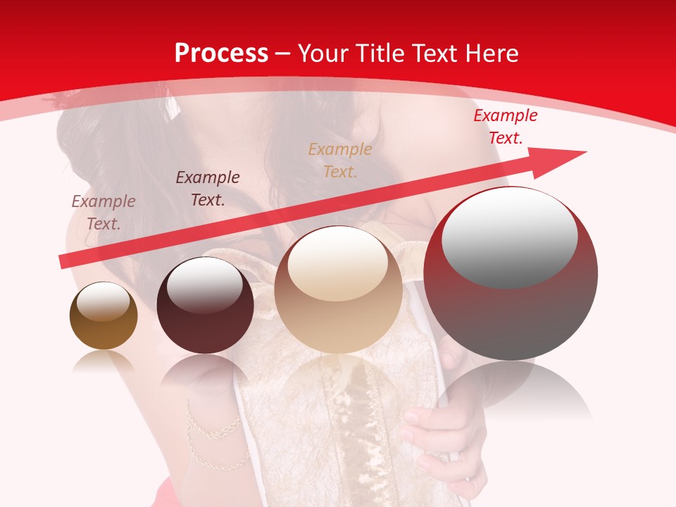 Santa Women Caucasian PowerPoint Template