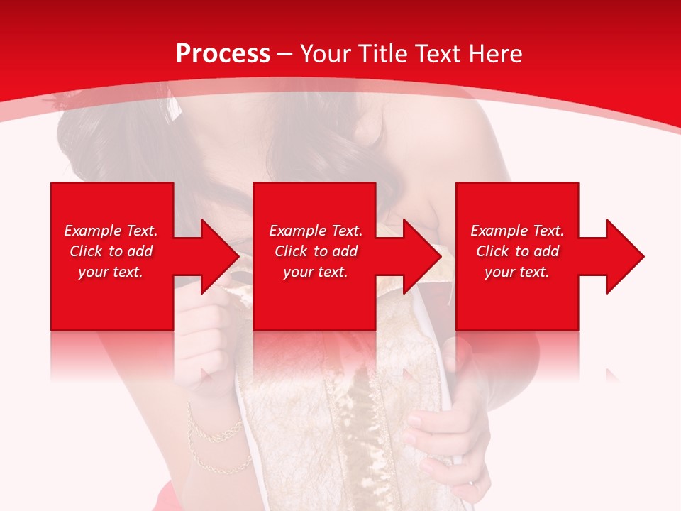 Santa Women Caucasian PowerPoint Template