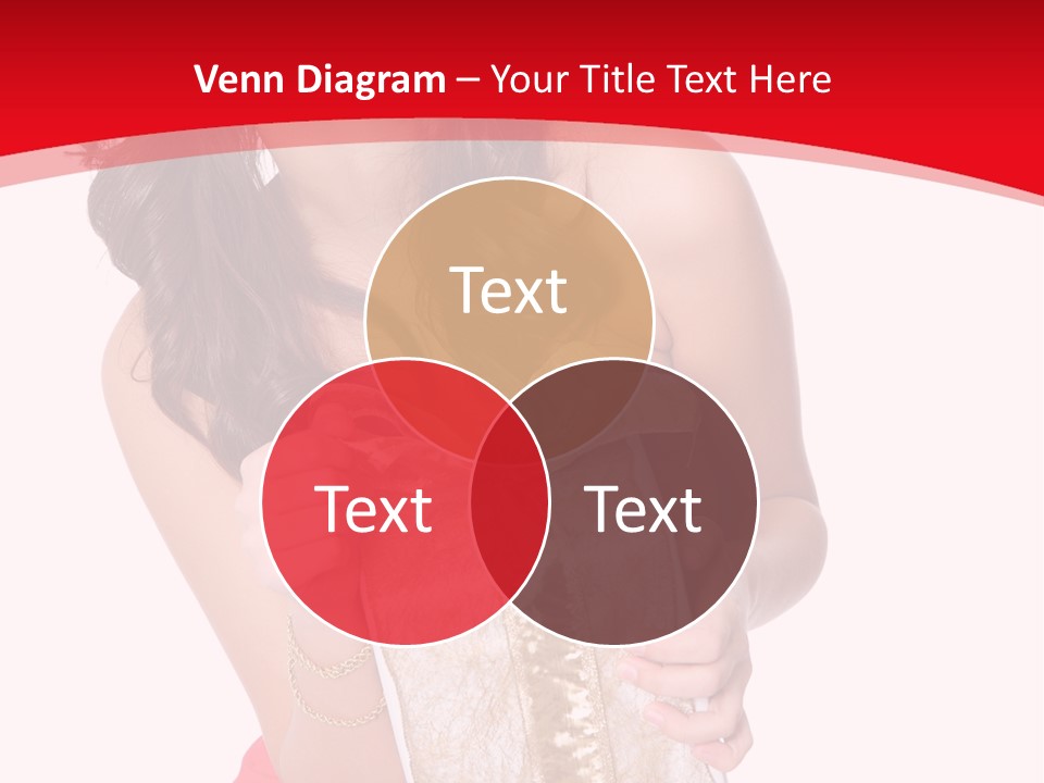 Santa Women Caucasian PowerPoint Template