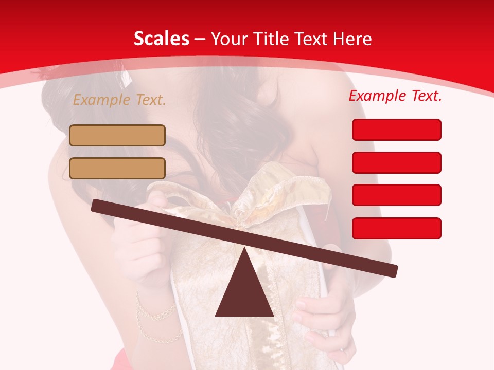 Santa Women Caucasian PowerPoint Template