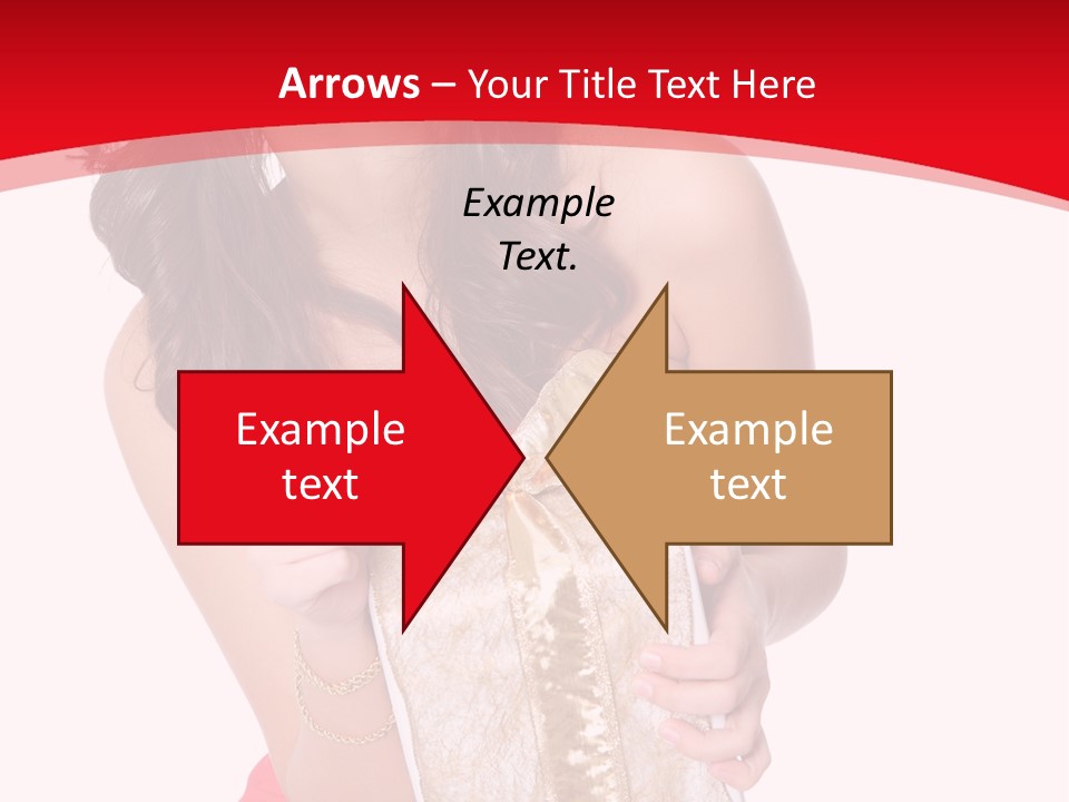 Santa Women Caucasian PowerPoint Template