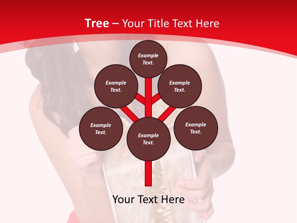 Santa Women Caucasian PowerPoint Template