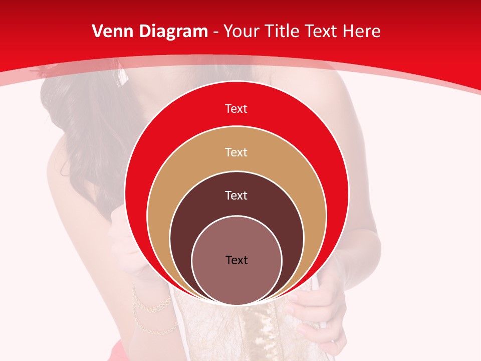 Santa Women Caucasian PowerPoint Template