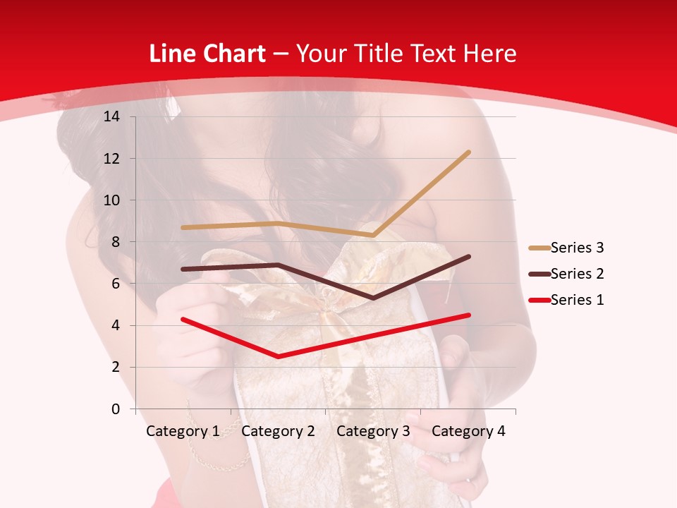 Santa Women Caucasian PowerPoint Template