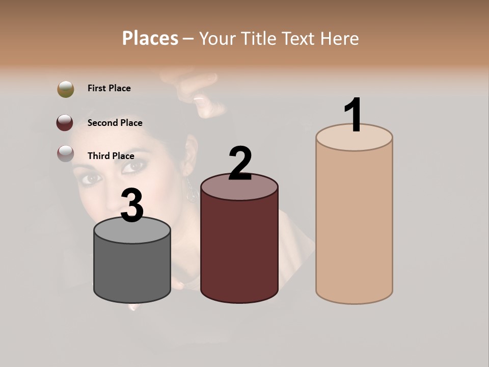 Girl Pretty Face PowerPoint Template