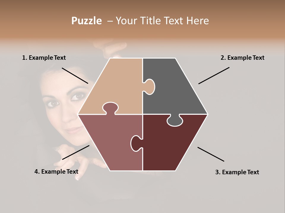 Girl Pretty Face PowerPoint Template