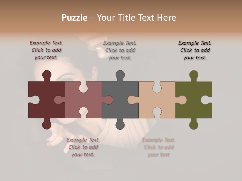 Girl Pretty Face PowerPoint Template