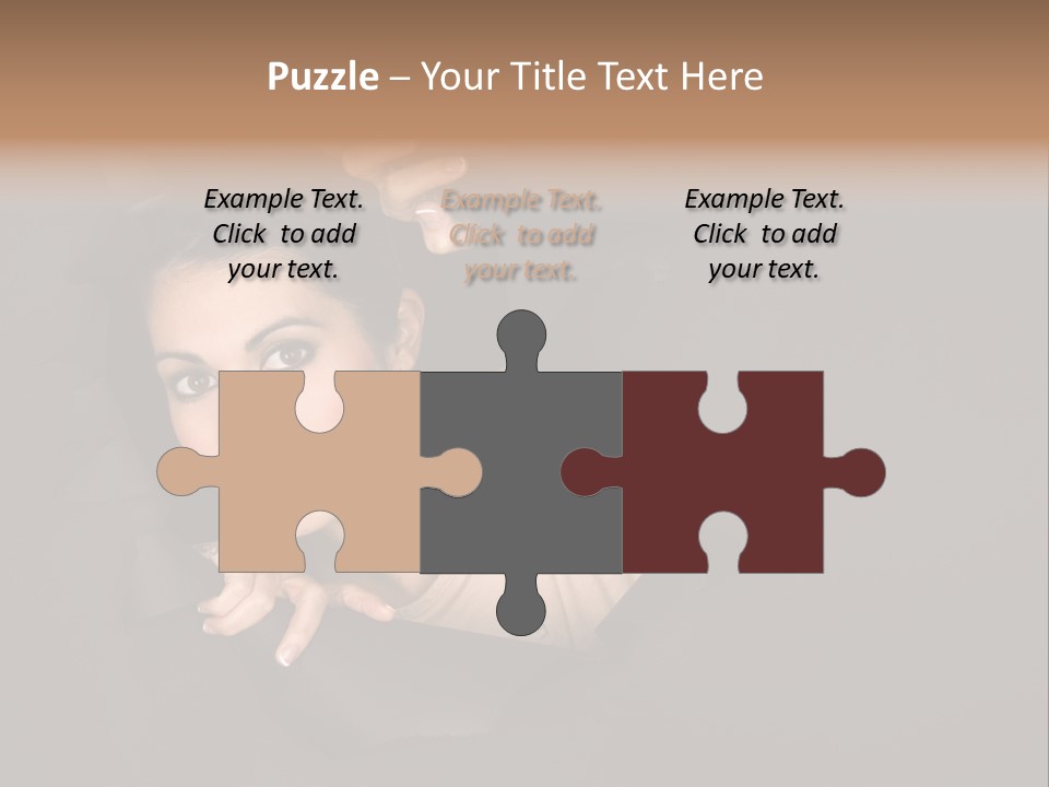 Girl Pretty Face PowerPoint Template