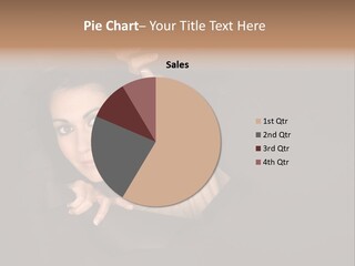 Girl Pretty Face PowerPoint Template