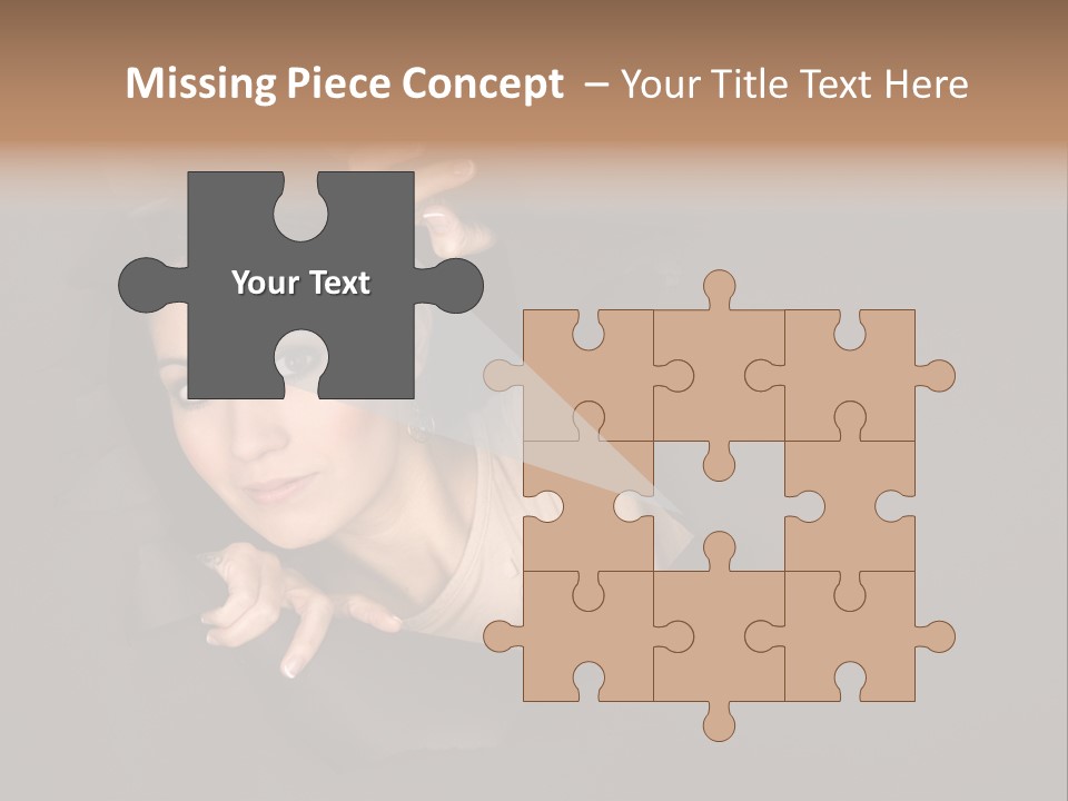 Girl Pretty Face PowerPoint Template