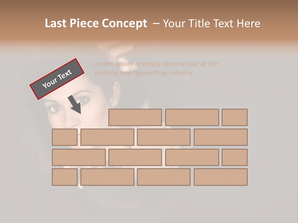 Girl Pretty Face PowerPoint Template