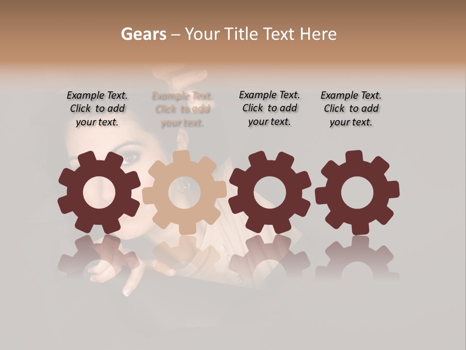 Girl Pretty Face PowerPoint Template