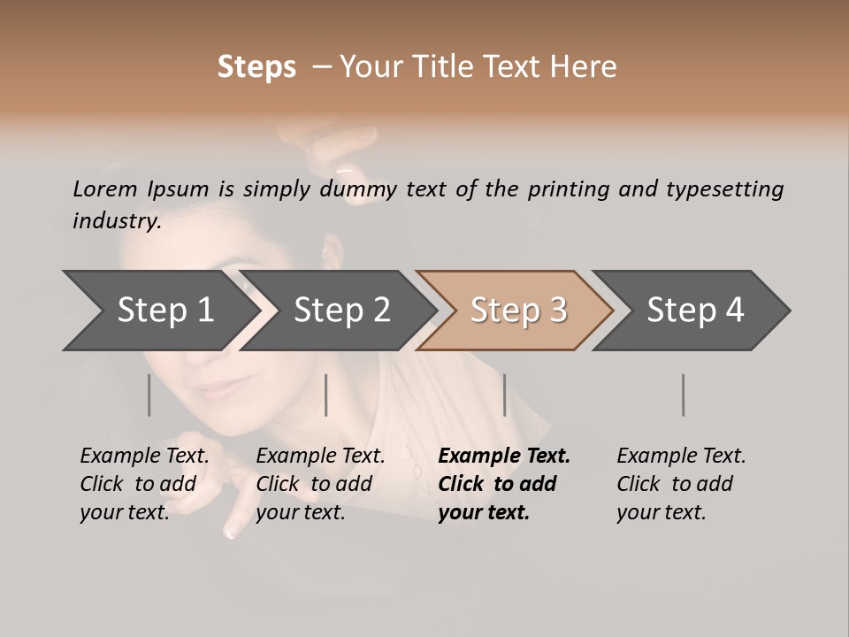 Girl Pretty Face PowerPoint Template