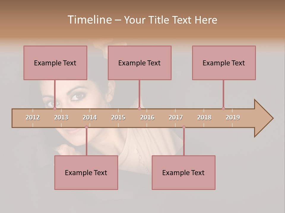 Girl Pretty Face PowerPoint Template