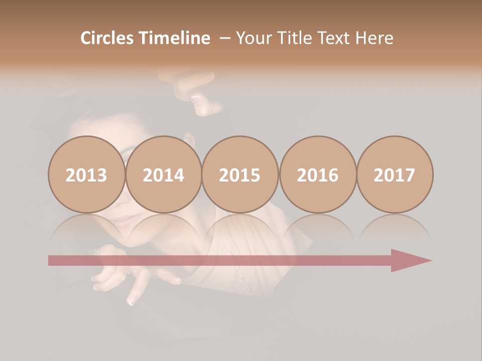 Girl Pretty Face PowerPoint Template