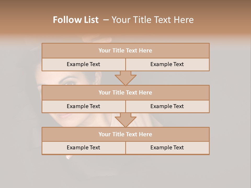 Girl Pretty Face PowerPoint Template