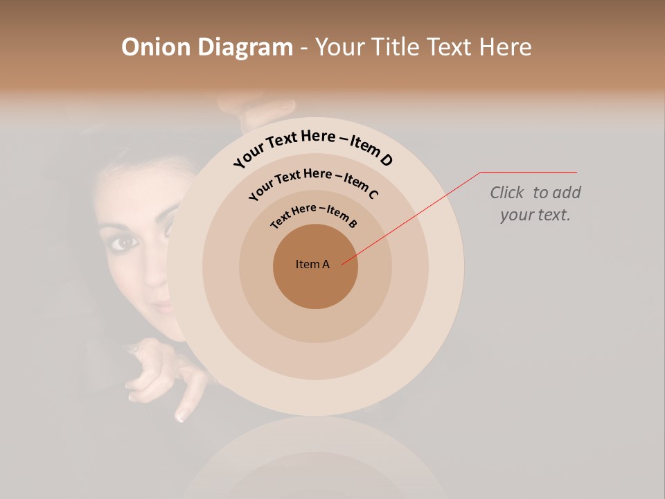 Girl Pretty Face PowerPoint Template