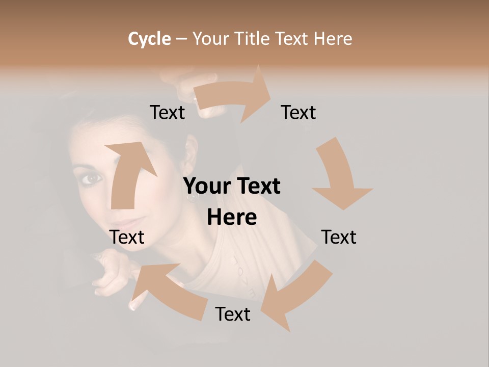 Girl Pretty Face PowerPoint Template