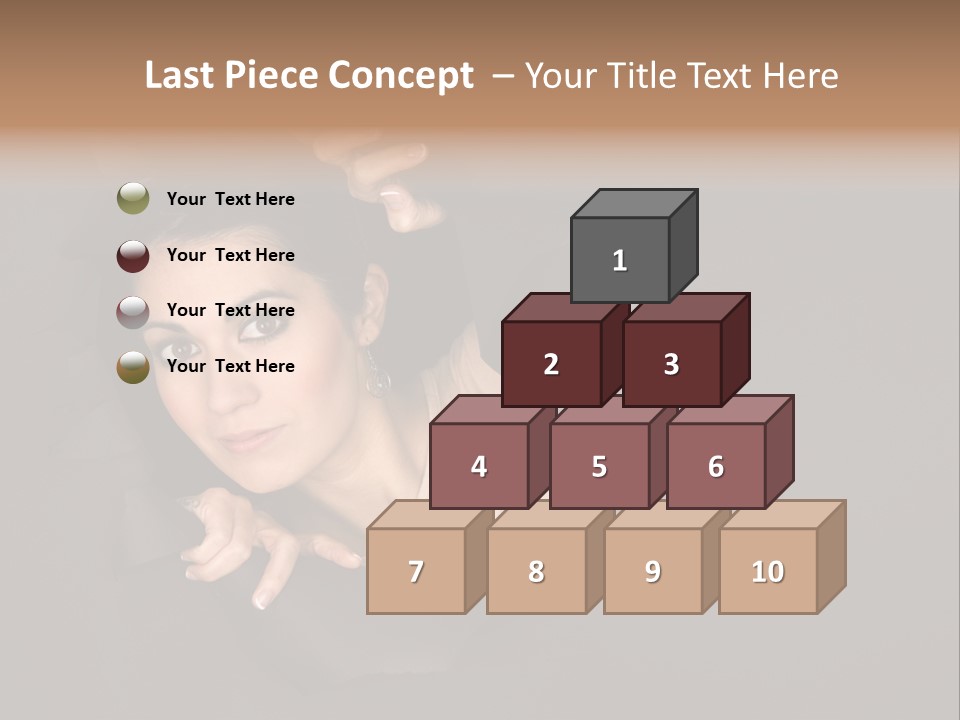 Girl Pretty Face PowerPoint Template