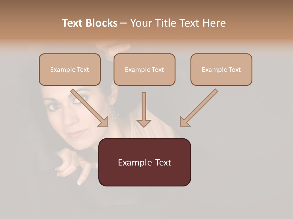 Girl Pretty Face PowerPoint Template