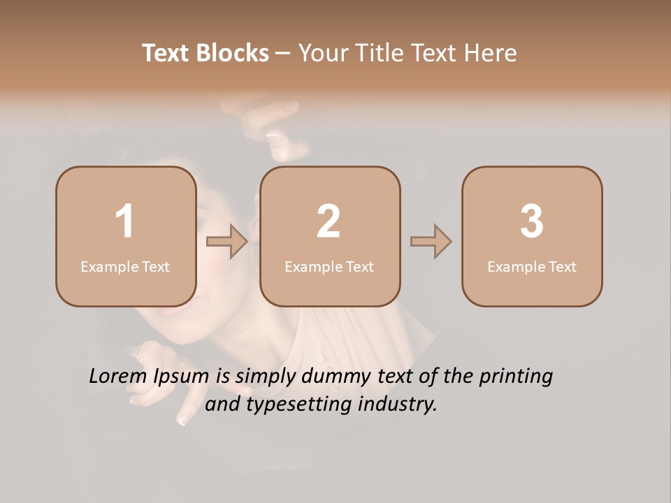 Girl Pretty Face PowerPoint Template