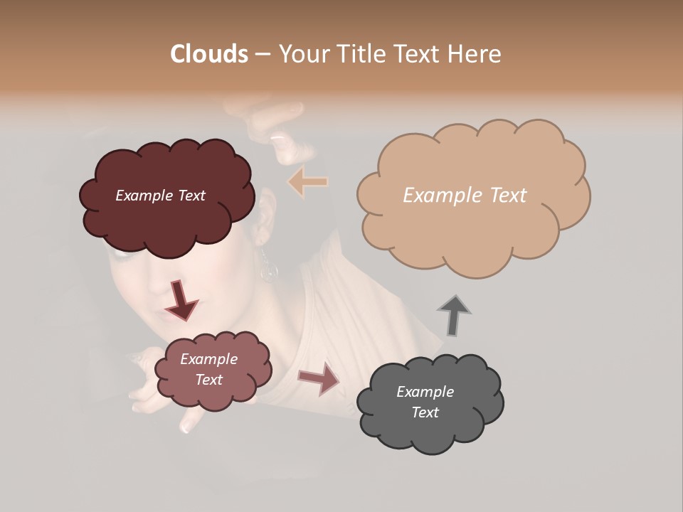 Girl Pretty Face PowerPoint Template