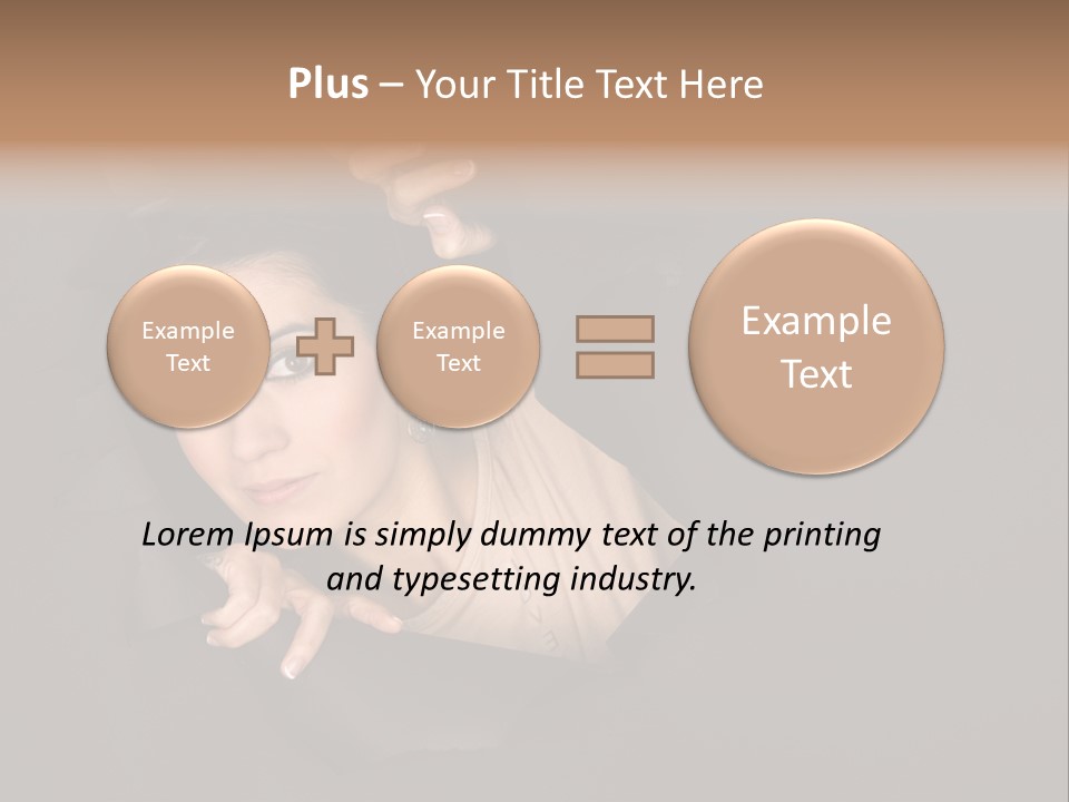 Girl Pretty Face PowerPoint Template