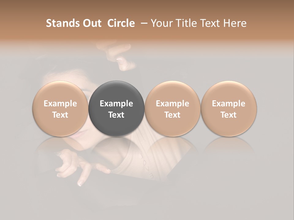 Girl Pretty Face PowerPoint Template