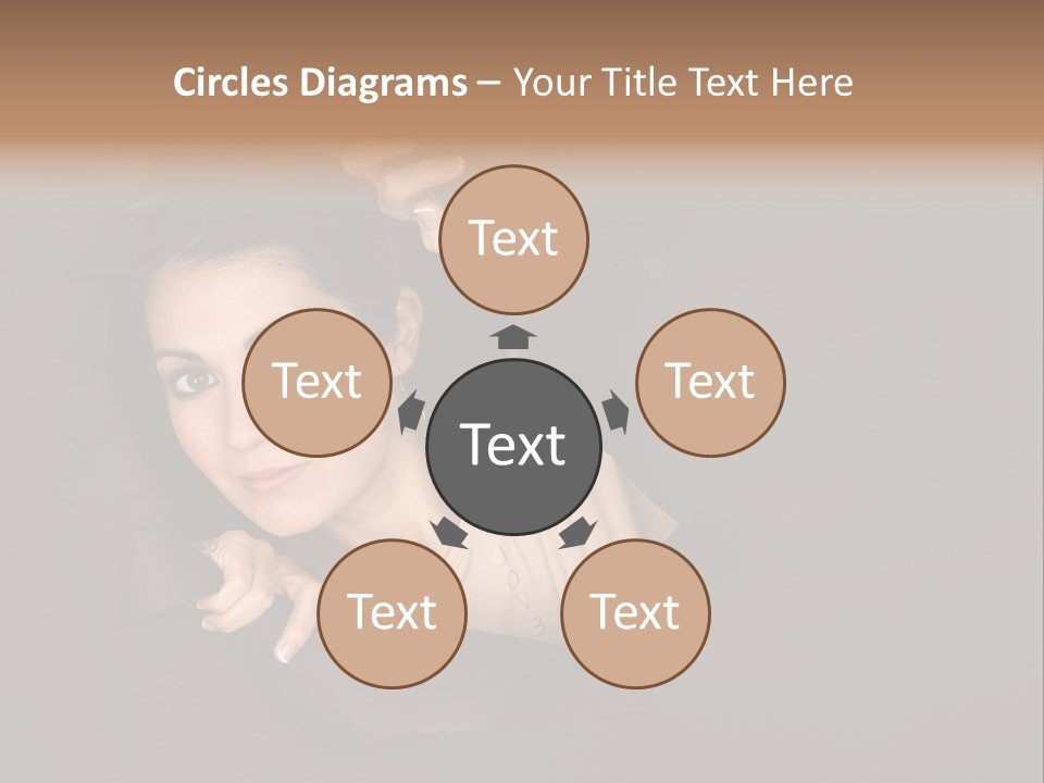 Girl Pretty Face PowerPoint Template