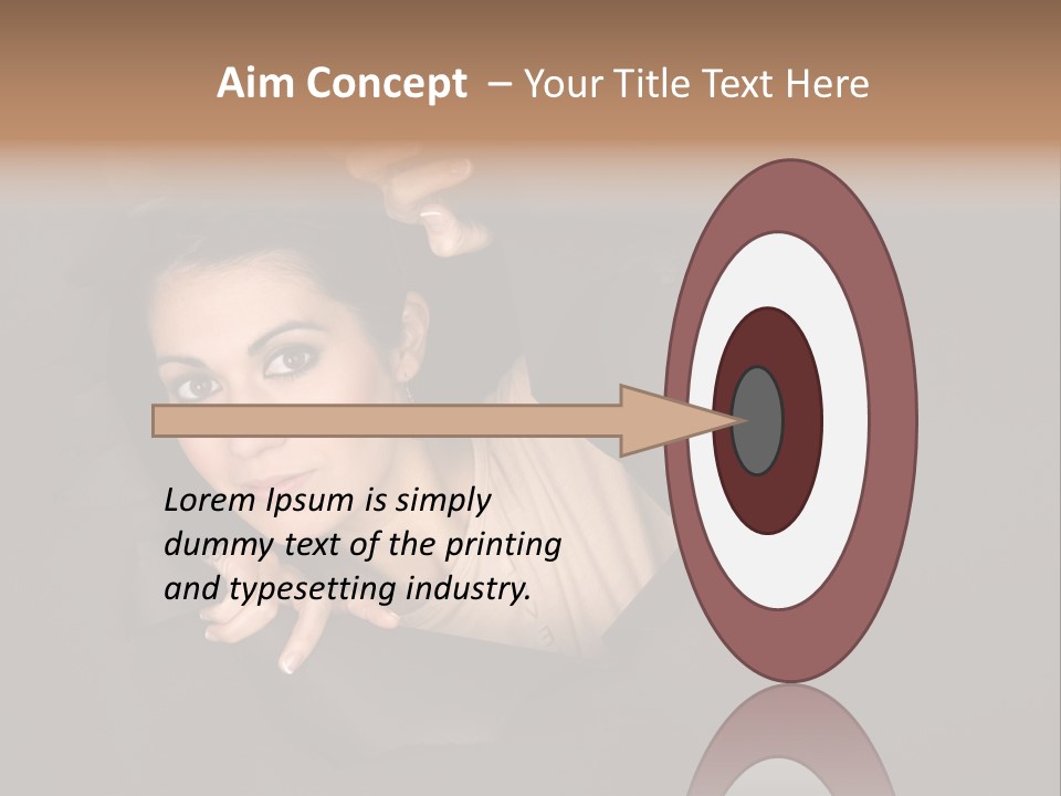 Girl Pretty Face PowerPoint Template