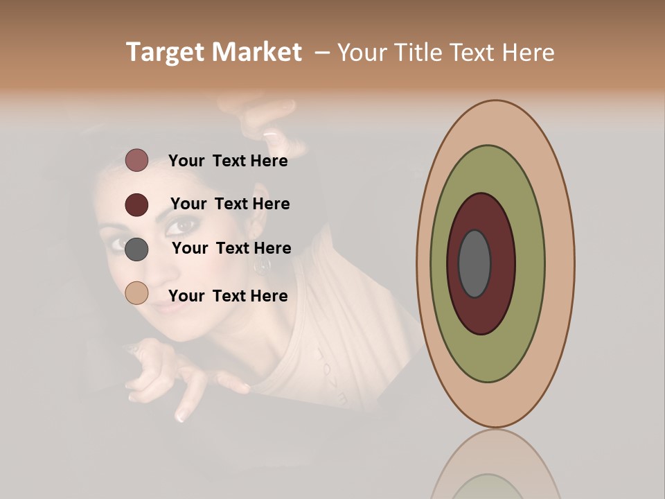 Girl Pretty Face PowerPoint Template