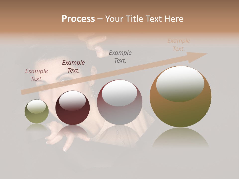 Girl Pretty Face PowerPoint Template