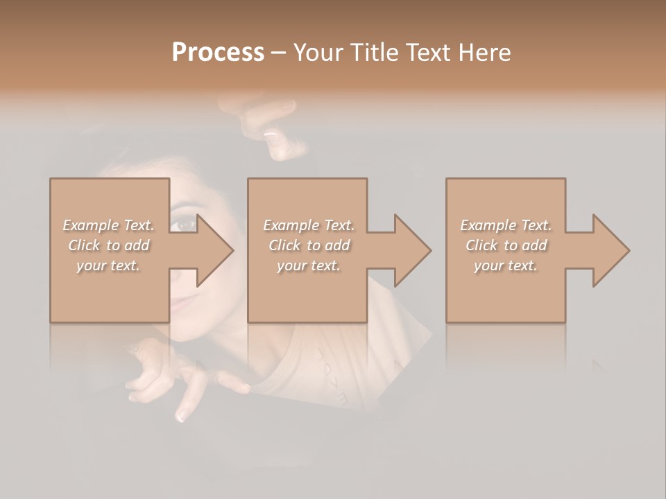 Girl Pretty Face PowerPoint Template