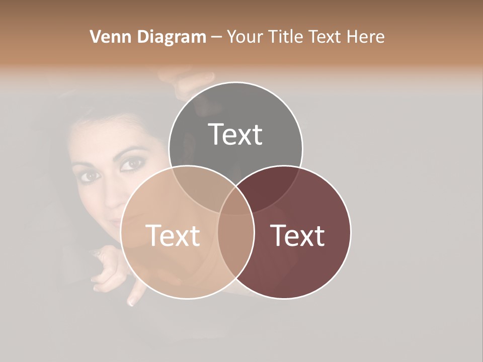 Girl Pretty Face PowerPoint Template