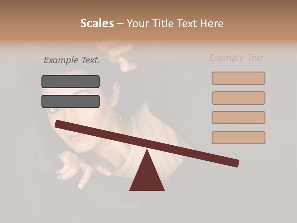 Girl Pretty Face PowerPoint Template