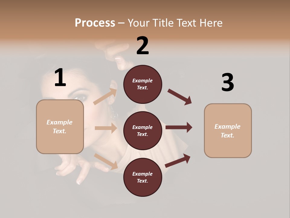 Girl Pretty Face PowerPoint Template