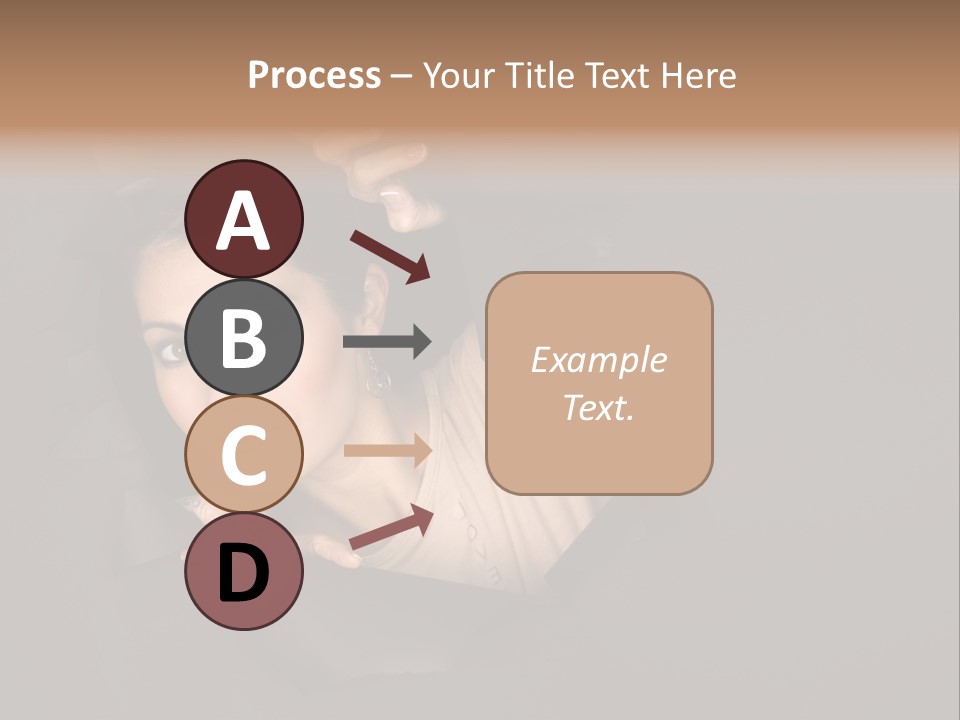 Girl Pretty Face PowerPoint Template