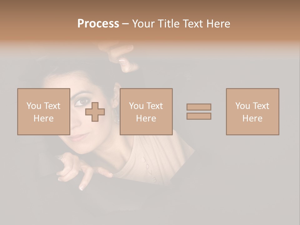 Girl Pretty Face PowerPoint Template