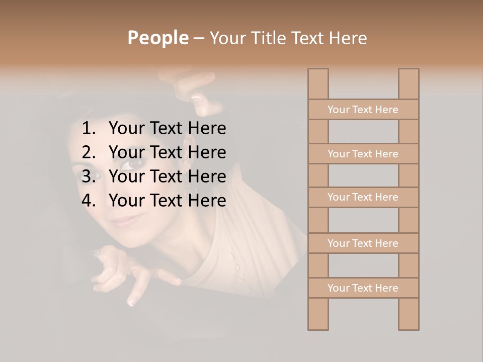 Girl Pretty Face PowerPoint Template