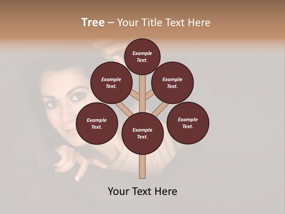 Girl Pretty Face PowerPoint Template